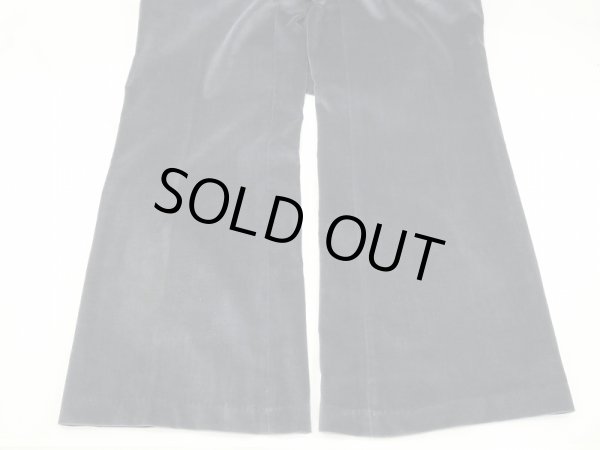 画像12: 70s ユーロ ビンテージ ベロア ワイド フレア パンツ スラックス  (12)