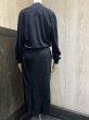 画像3: USA製 80s ビンテージ L Rothchild SF リブショールカラー ピュア ウール ワンピース ドレス (3)