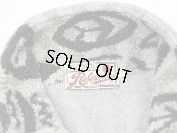 画像7: 90s Reliance 幾何学模様 象形文字 プルオーバー フリース ジャケット ブルゾン (7)