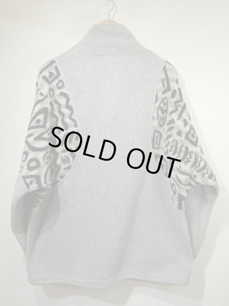 画像6: 90s Reliance 幾何学模様 象形文字 プルオーバー フリース ジャケット ブルゾン (6)