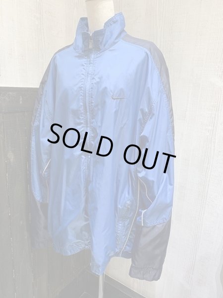 画像2: ビックシルエット 90s ビンテージ NIKE バイカラー ナイロン ジャケット ウインドブレーカー ブルゾン (2)