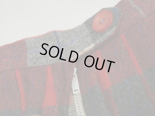 画像22: 50s ビンテージ UNKNOWN ダブルフェイス リバーシブル  タータンチェック ウール プリーツ スカート (22)