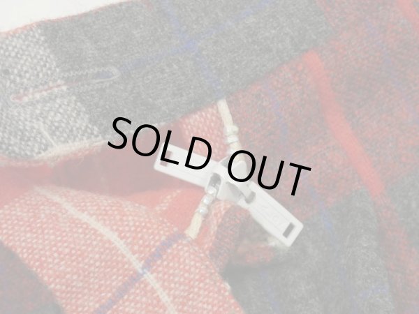 画像23: 50s ビンテージ UNKNOWN ダブルフェイス リバーシブル  タータンチェック ウール プリーツ スカート (23)