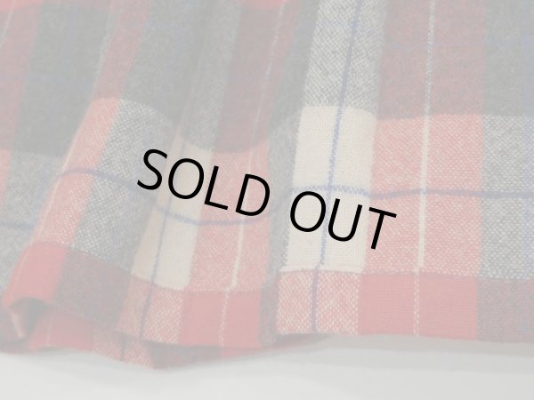 画像20: 50s ビンテージ UNKNOWN ダブルフェイス リバーシブル  タータンチェック ウール プリーツ スカート (20)