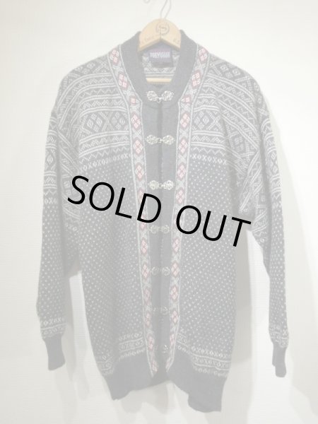 画像4: 90s ビンテージ NORWEGIAN チロリアン ノルディック セーター チロリアン チロル ニット カーディガン (4)