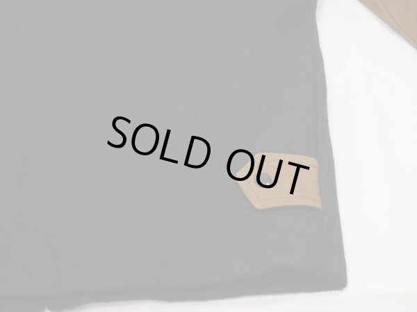 画像14: DEAD STOCK 90s Rain Forest Cafe スーベニア レザー  ウール バイカラー ジャケット スタジアム ジャンパー スタジャン (14)