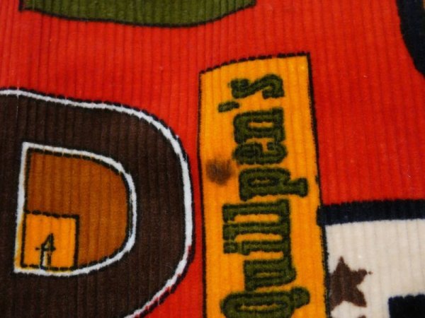 画像13: 60s 70s ビンテージ UNKNOWN ホームメイド レトロ ポップ 総柄 ロング スカート XS 小さめサイズ (13)