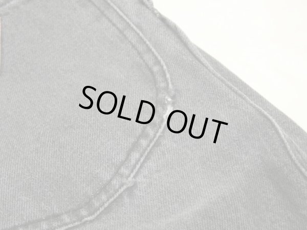 画像18: 80s 90s ビンテージ GUESS ツータック テーパード ブラック デニム オーバーオール サロペット (18)