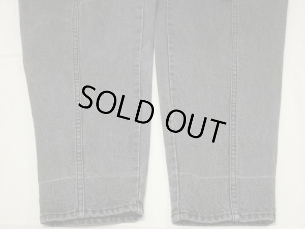 画像12: 80s 90s ビンテージ GUESS ツータック テーパード ブラック デニム オーバーオール サロペット (12)