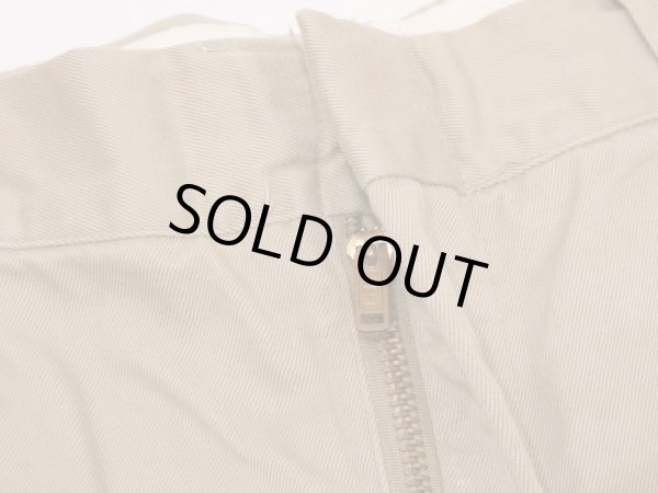 画像8: 60s 70s ビンテージ US ARMY COTTON KHAKI ミリタリー チノ トラウザーズ パンツ チノパン W29 (8)