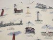 画像13: USA製 90s ARTUNLIMITED SPORTSWEAR  灯台 アート プリント スウェット カーディガン ガウン ジャケット (13)