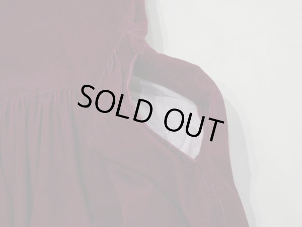 画像9: 90s Eddie Bauer 前開き コーデュロイ サロペット ワンピース ドレス ジャンパースカート (9)