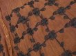 画像12: 80s 90s ビンテージ M.P.H エンブロイダリー コード刺繍 花柄  切り替え 刺繍 前開き ノースリーブ ワンピース ドレス (12)