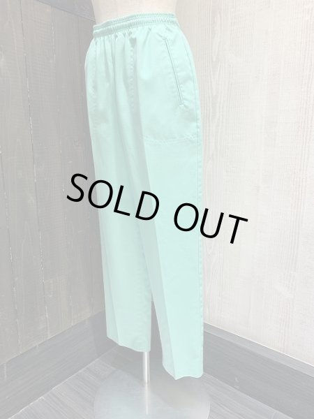 画像2: USA製 90s ビンテージ KORET  エメラルドグリーン イージー パンツ カラー リラックス パンツ (2)