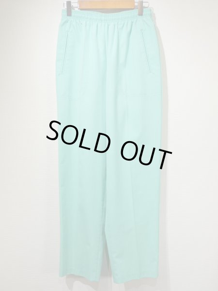 画像4: USA製 90s ビンテージ KORET  エメラルドグリーン イージー パンツ カラー リラックス パンツ (4)