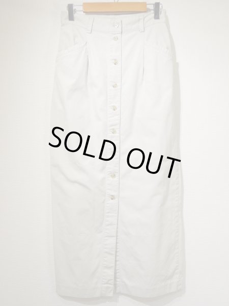 画像4: 90s ビンテージ BANANA REPUBLIC バナリパ 前開き ライトイオンス チノ タイト ロング スカート (4)