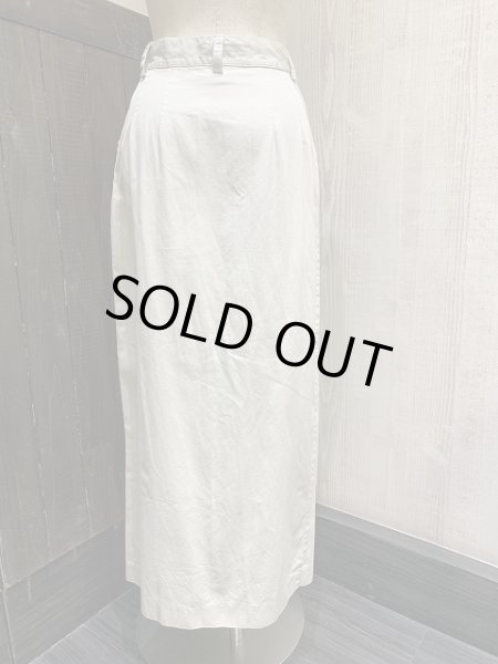 画像3: 90s ビンテージ BANANA REPUBLIC バナリパ 前開き ライトイオンス チノ タイト ロング スカート (3)