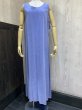 画像1: USA製 90s ビンテージ Tianello ノースリーブ テンセル ロング ワンピース ドレス  (1)