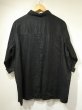 画像6: 90s CAROLE LITTLE ブラック リネン 七分袖 シャツ ジャケット (6)