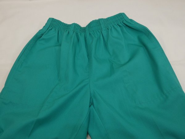 画像7: USA製 80s ビンテージ LANDS'END グリーンカラー イージーパンツ リラックス スラックス カラー パンツ (7)