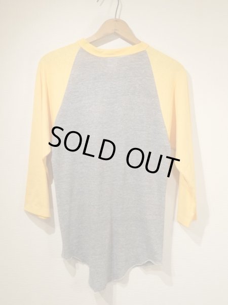 画像5: 80s ビンテージ Yellowstone Park スーベニア プリント ラグラン スリーブ 七分袖 Tシャツ ベースボールT (5)