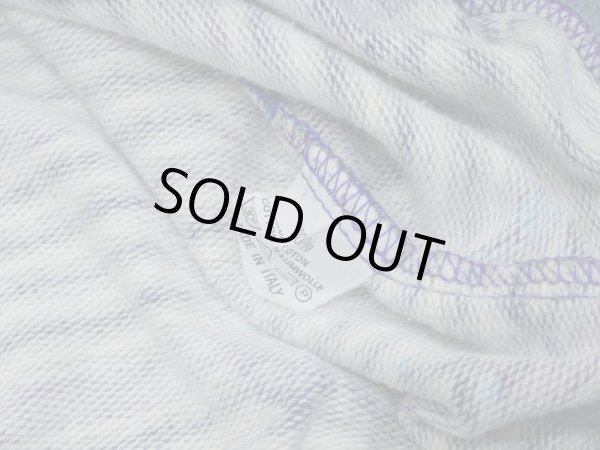 画像12: ITALY製 90s ユーロビンテージ NORWAY 幾何学模様 エスニック 総柄 ショート クロップド 丈 ポロシャツ  (12)