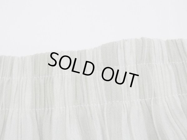 画像8: 90s UNKNOWN ピスタチオグリーン ランダム ストライプ レーヨン イージー ワイド パンツ リラックス パンツ (8)