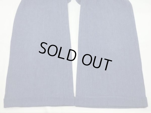 画像12: 70s ビンテージ happy legs ライトオンス デニム ワイド フレア バギー パンツ セーラー (12)