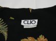 画像6: USA製 80s 90s CLIO リーフ レオパード ブラック レーヨン オープンカラー S/S シャツ  柄シャツ  (6)