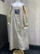 画像1: 90s DAVID DART 刺繍 エンブロイダリー リネン ワンピース ドレス ジャンパースカート (1)