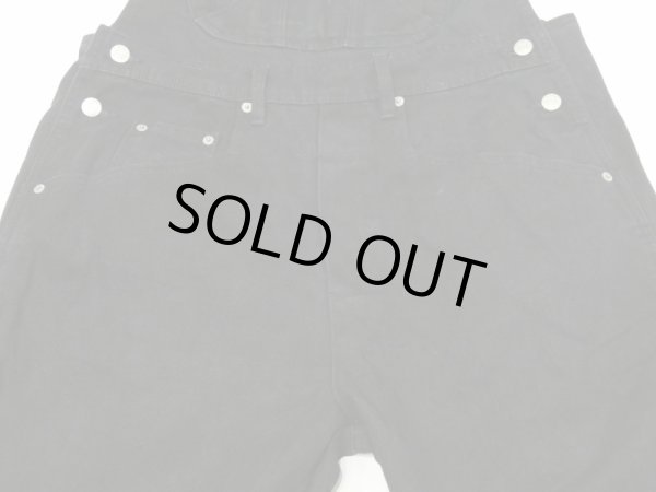 画像10: 90s EAGLE BLUE JEANS COMPANY ブラック デニム サロペット オーバーオール (10)