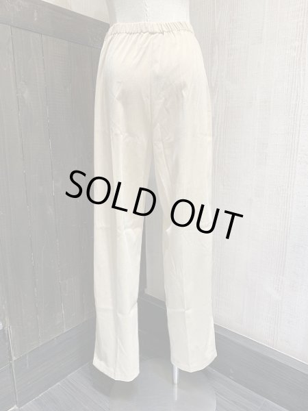 画像3: 90s susan graver style フェイクスエード テーパード イエローベージュ イージーパンツ リラックスパンツ (3)