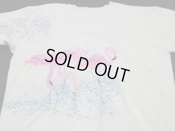画像14: USA製 90s ビンテージ SCREEN STARS フラミンゴ 両面 プリント スウェット トレーナー  (14)
