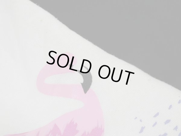 画像9: USA製 90s ビンテージ SCREEN STARS フラミンゴ 両面 プリント スウェット トレーナー  (9)