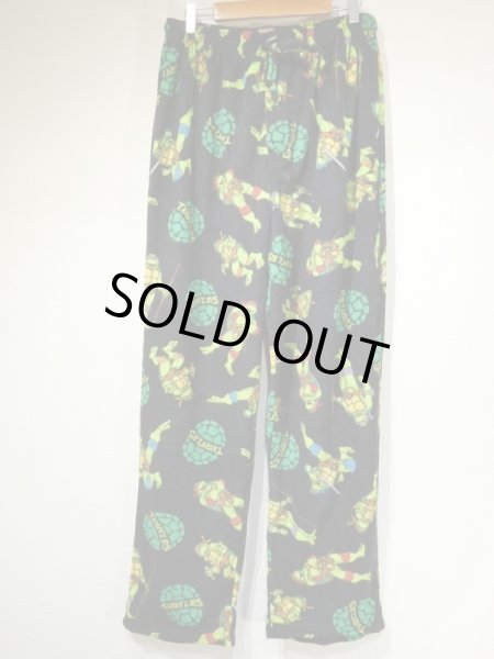 画像4: DEAD STOCK Y2K 00s ミュータント タートルズ フリース イージーパンツ ルーム パンツ 柄パンツ (4)