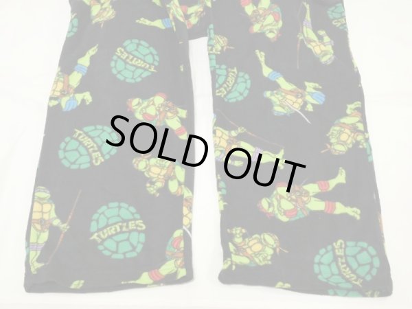 画像11: DEAD STOCK Y2K 00s ミュータント タートルズ フリース イージーパンツ ルーム パンツ 柄パンツ (11)