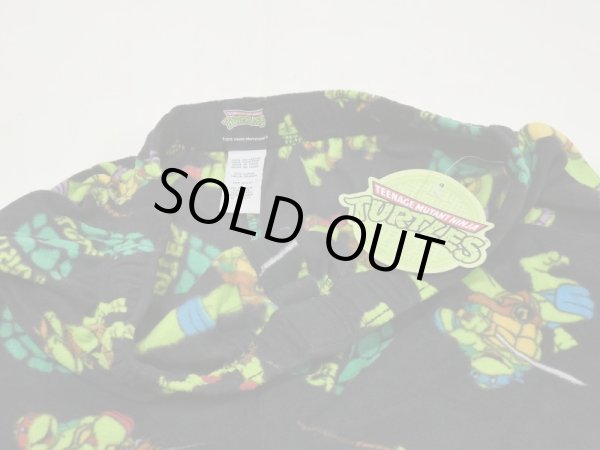 画像8: DEAD STOCK Y2K 00s ミュータント タートルズ フリース イージーパンツ ルーム パンツ 柄パンツ (8)