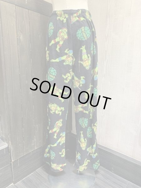 画像3: DEAD STOCK Y2K 00s ミュータント タートルズ フリース イージーパンツ ルーム パンツ 柄パンツ (3)