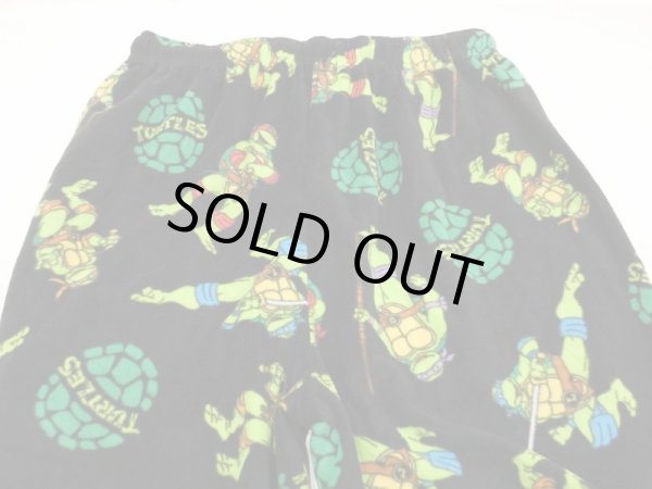 画像12: DEAD STOCK Y2K 00s ミュータント タートルズ フリース イージーパンツ ルーム パンツ 柄パンツ (12)