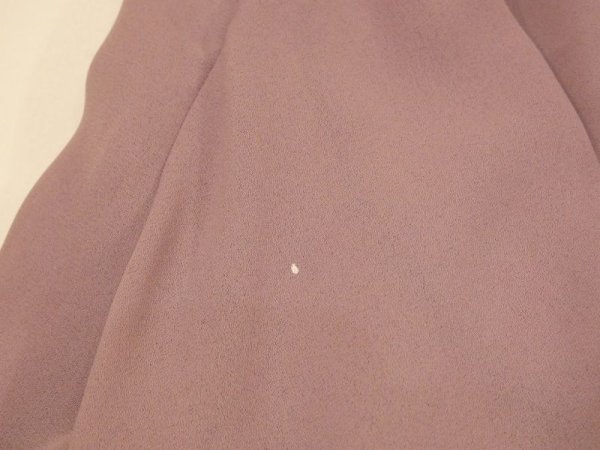 画像14: 70s ビンテージ NSL マオカラー レース フリル ラベンダー ブラウス (14)