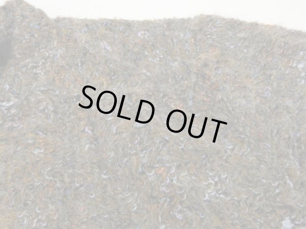 画像8: 80s ビンテージ KORET メランジ織り ミックスカラー モヘア  チャイナボタン ニット カーディガン ジャケット (8)