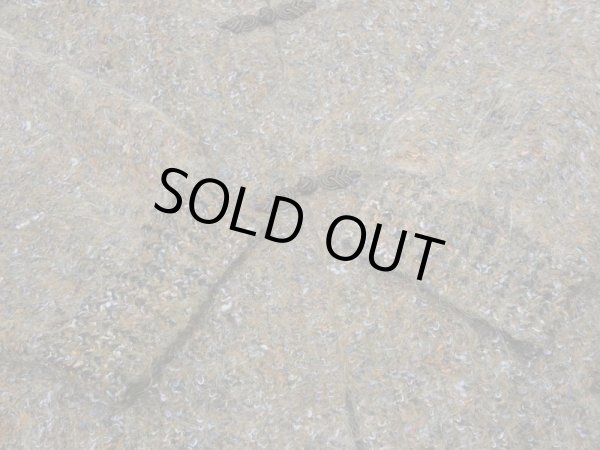 画像11: 80s ビンテージ KORET メランジ織り ミックスカラー モヘア  チャイナボタン ニット カーディガン ジャケット (11)