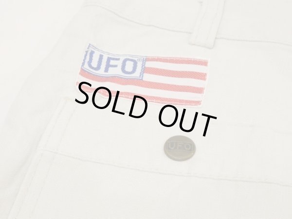 画像12: 70s 80s ビンテージ UFO オフホワイト ベルボトム フレア パンツ  (12)