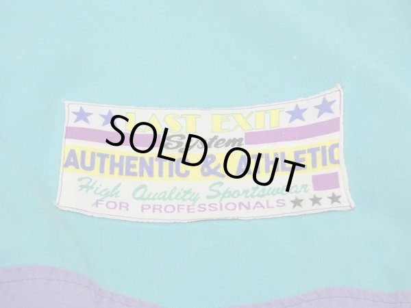 画像13: 80s ユーロ ビンテージ Wagner クレージーパターン バイカラー リブ ハーフジップ プルオーバー スポーツウェア (13)