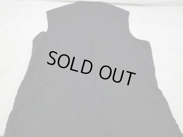 画像13: 90s NATURAL CHOICE WORK WEAR ブラック ライトオンス デニム オールインワン つなぎ ジャンプスーツ  (13)