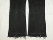 画像11: USA製 90s Levi's リーバイス 517 スーパー ブラック デニム ジーンズ ブーツカット ｗ30 L32 カットオフ 切りっぱなし (11)