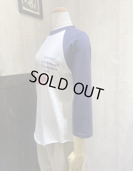 画像2: 80s STEDMAN WASHINGTON STATE ソフトボール 協会 ベースボール Tシャツ ラグラン スリーブ 七分袖  (2)