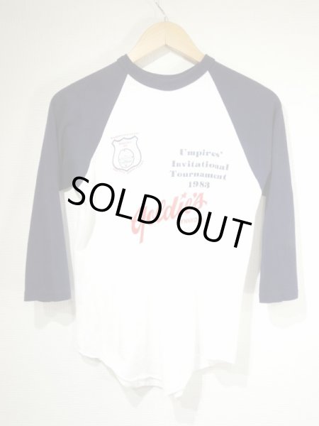 画像4: 80s STEDMAN WASHINGTON STATE ソフトボール 協会 ベースボール Tシャツ ラグラン スリーブ 七分袖  (4)