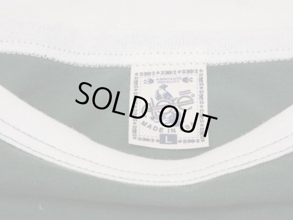 画像6: USA製 90s Alore HAWAII 染み込みプリント  バイカラー スーベニア フットボール Tシャツ (6)