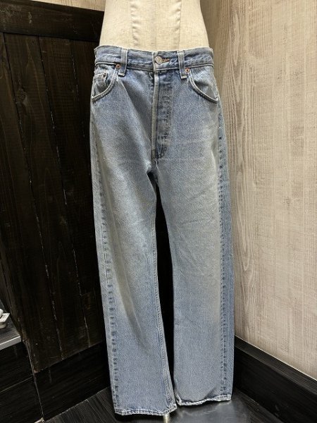 画像1: USA製 80s ビンテージ Levi's リーバイス 501 アイスブルー デニム パンツ ジーンズ 表記33×32 (1)